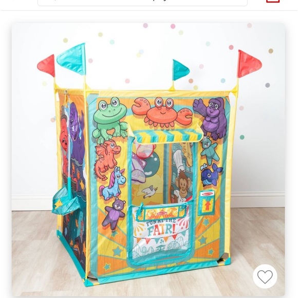 New Melissa & Doug Fun at the Fair! Game Center Play Tent 4 Sides of Activities - Picture 7 of 9